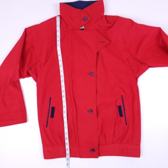 Vintage red contrast lined light jacket - Picture 6 of 10
